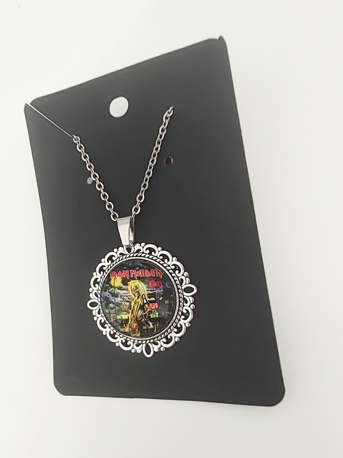 Iron Maiden necklace chain Handmade gift
