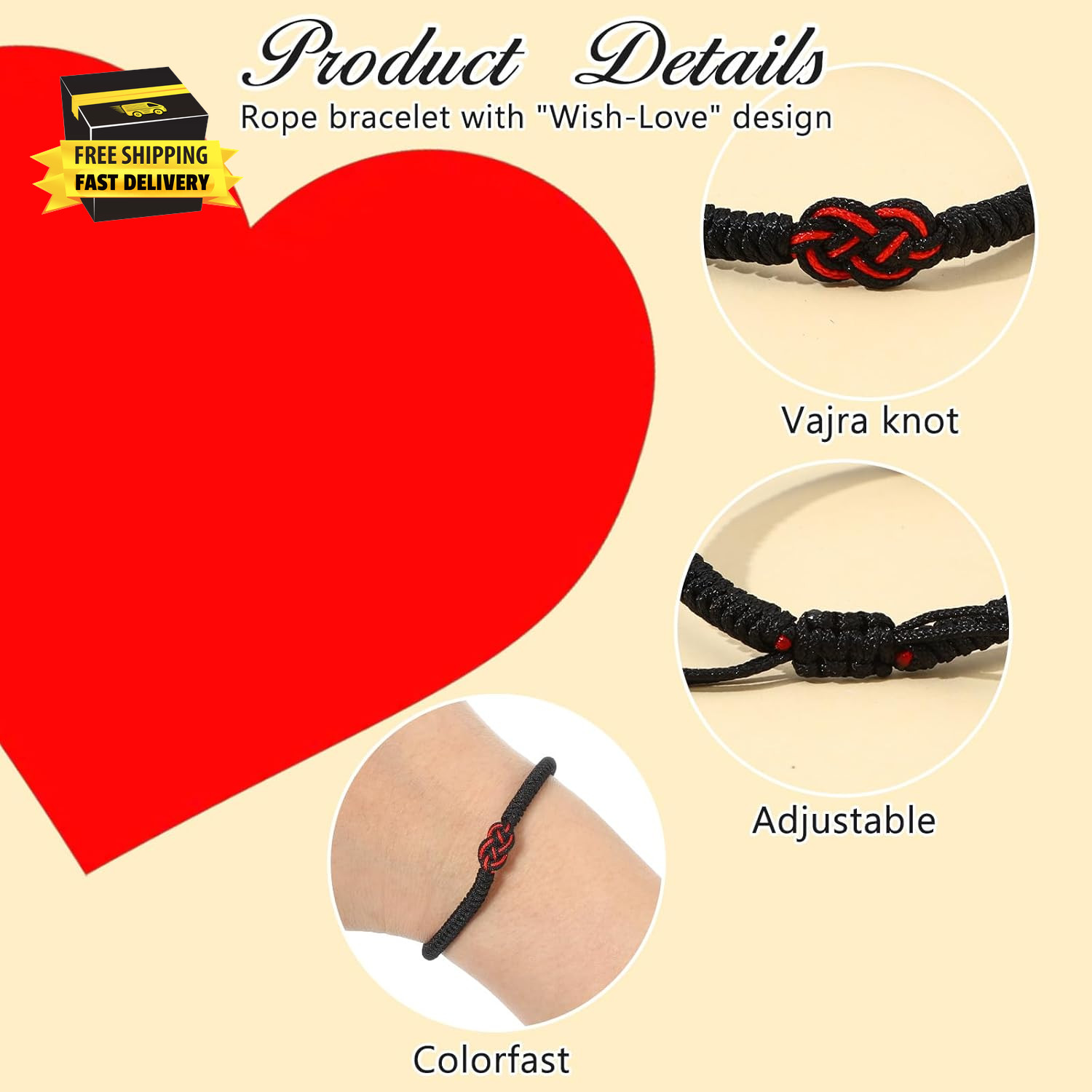 Matching Bracelets for Couples, Pinky Promise Bracelet, Red String Bracelet for