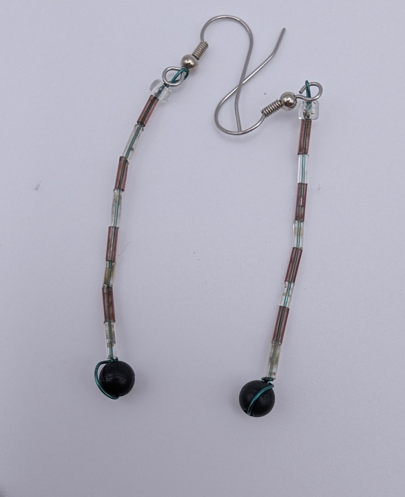 10 Pair Artisan Style Dangle Earrings Lot Glass Bead Stone Boho Mixed Jewelry