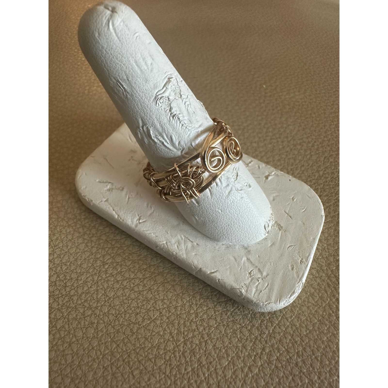 Wire Wrapped Elegant Ring made of 14k Gold Fill Ring size 10