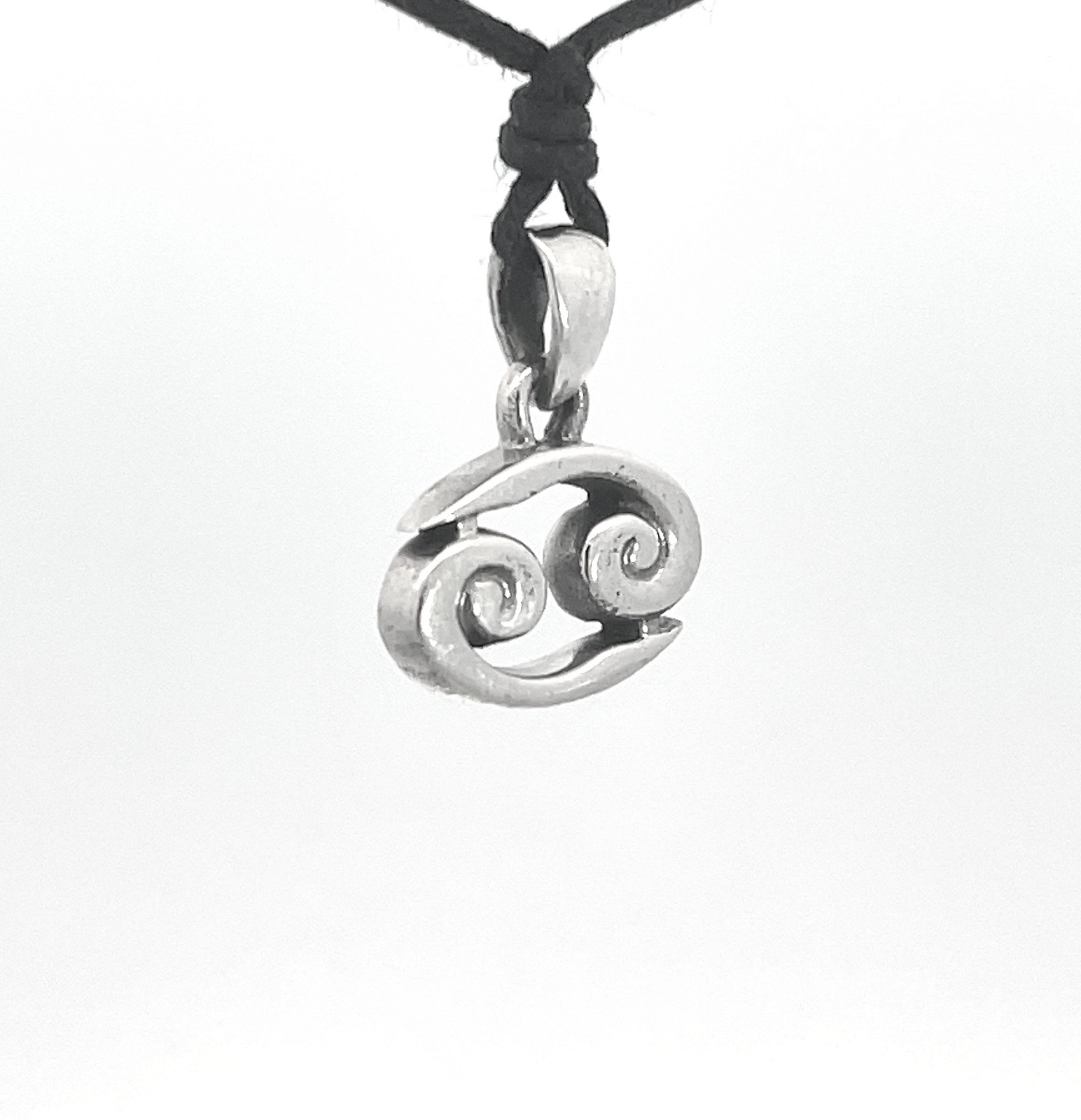 Cancer Zodiac 92.5 Sterling Silver Charm Necklace Pendant Jewelry
