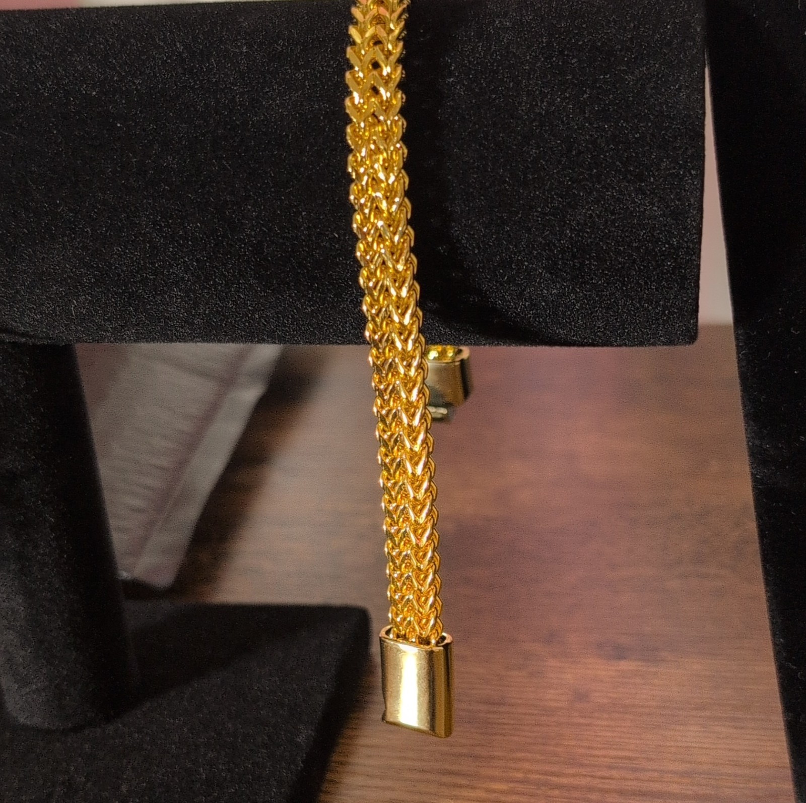 Gold Spiga Wheat Chain Bracelet Round Metal Fashion Jewelry