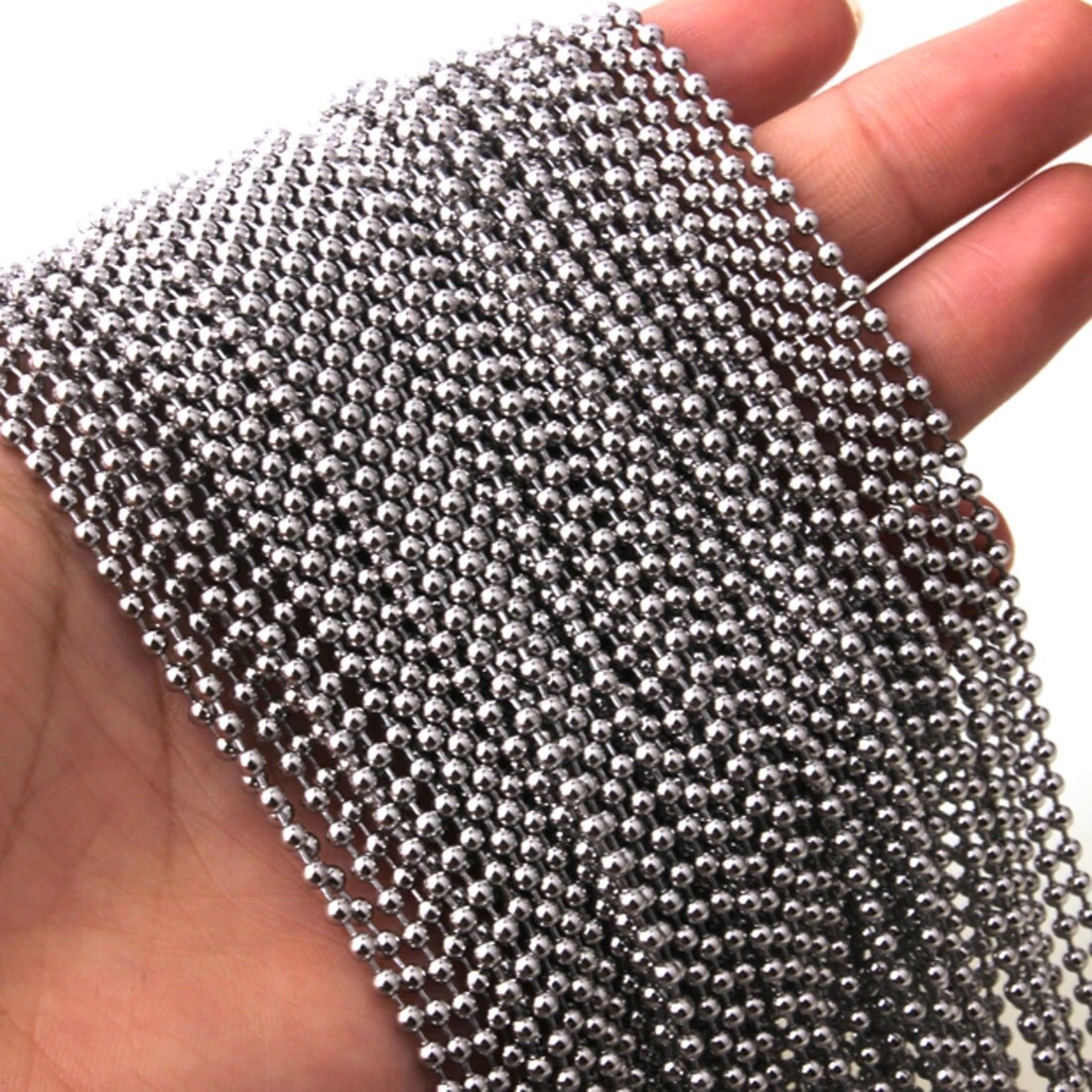 22″ Stainless Steel Bead Ball Necklace 22 Inch 2mm Jewelry Unisex Chain