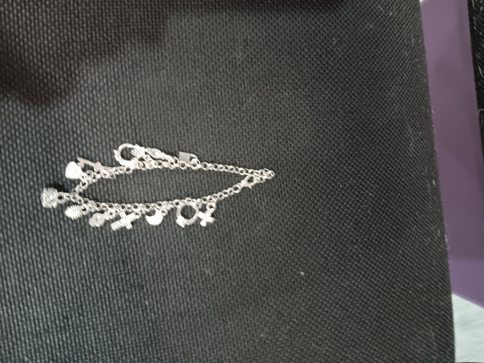 8.5 inch Charm Bracelet Sterling Plated Fashion Style