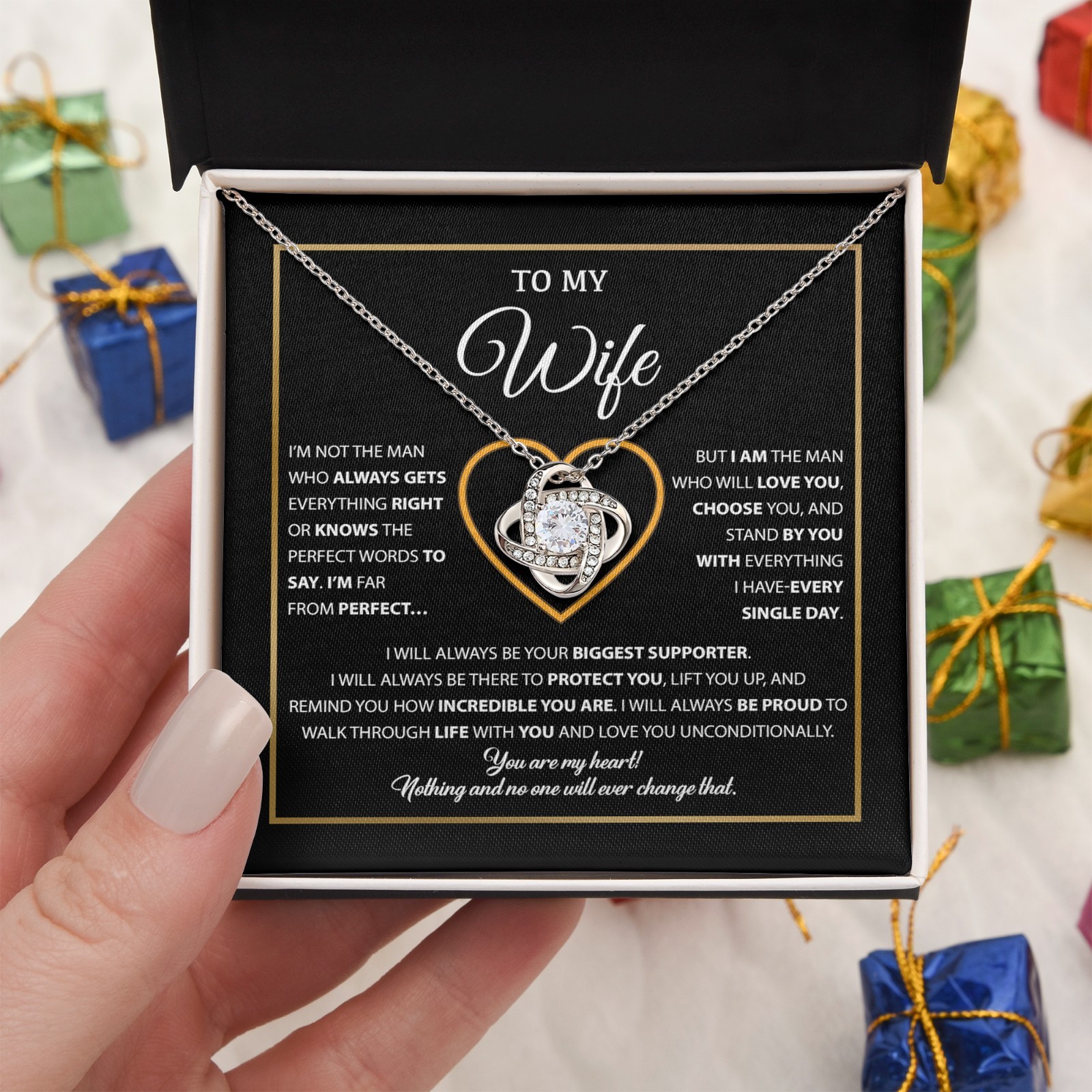 To My Wife Necklace, Gift For Wife, Anniversary Gift For Wife, Necklace For Wife