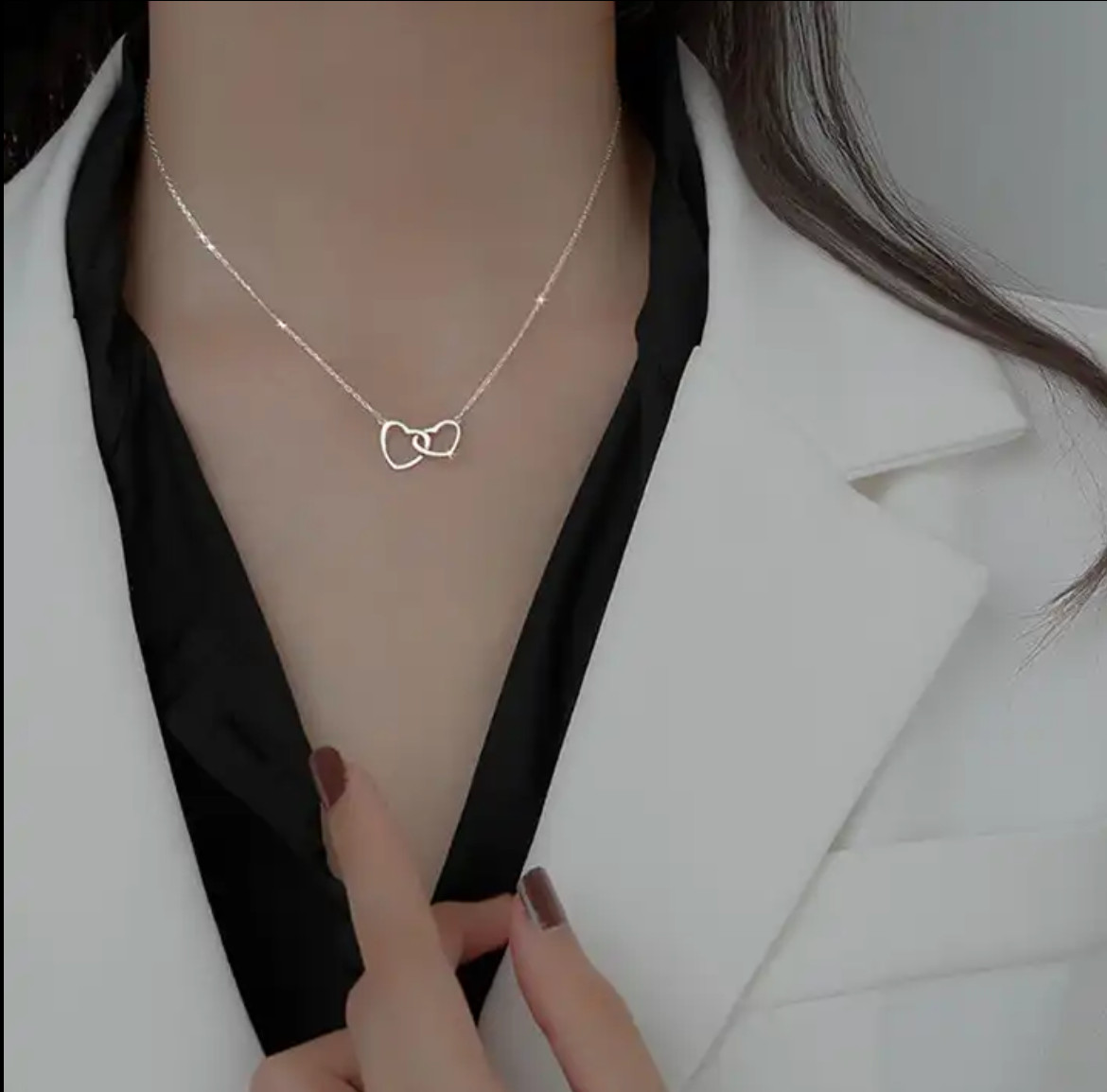 Heart Necklace Silver Gold Birthday/Anniversary Gift Wife/Girlfriend/Soulmate