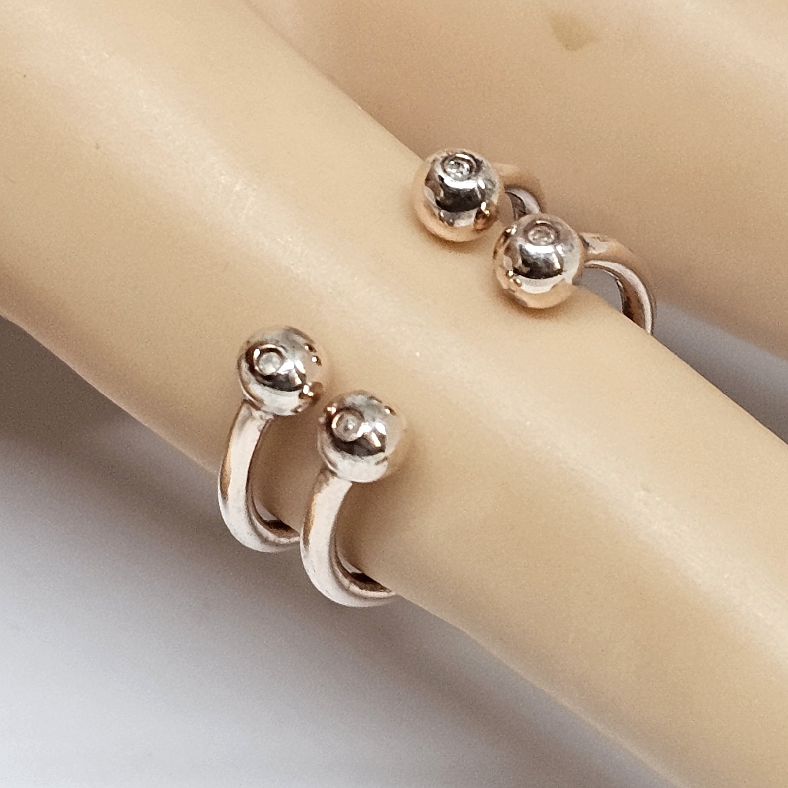 La Soula Jewelry Two Rings Rose Gold Plated Women’s One Size Stackable Open Ring