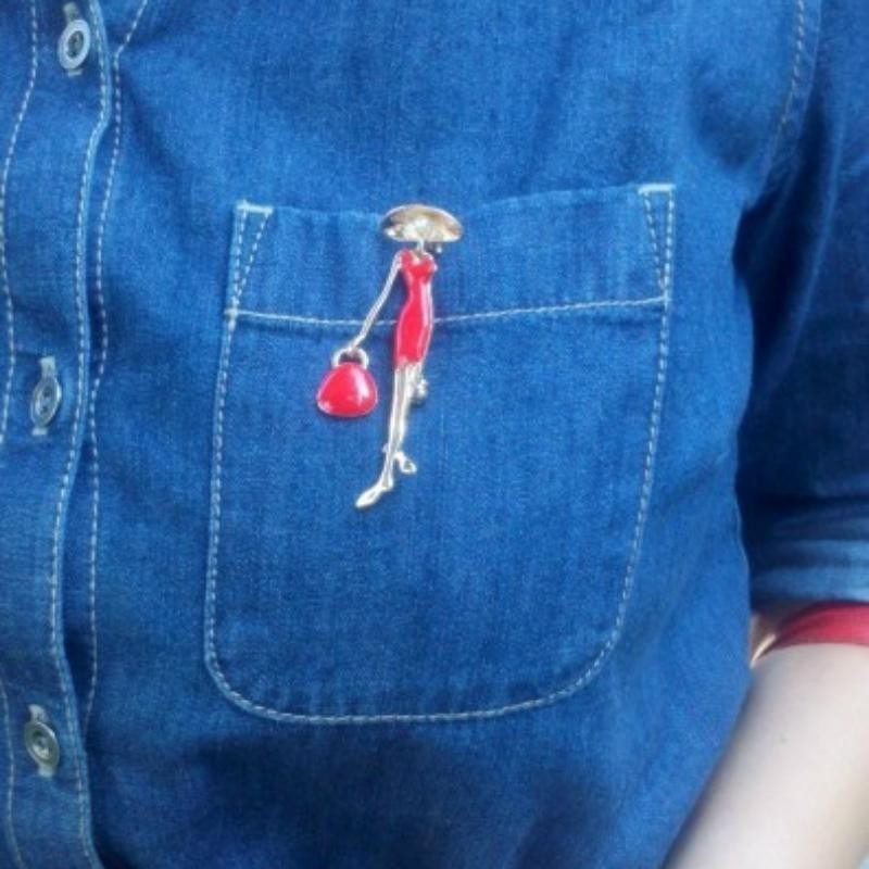 Women Brooch Lapel Pin Suit Jacket Accessory Fashion Brooch