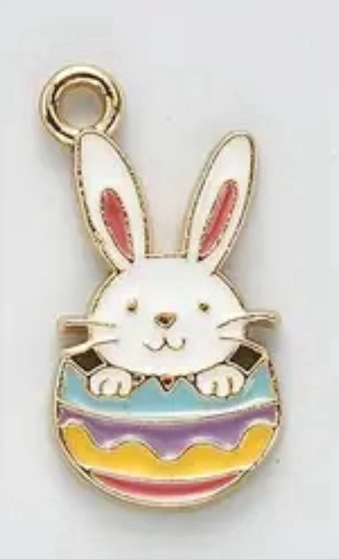 Cute Easter Bunny Rabbit Bangle Bracelet charm Necklace Pendant Charm Easter