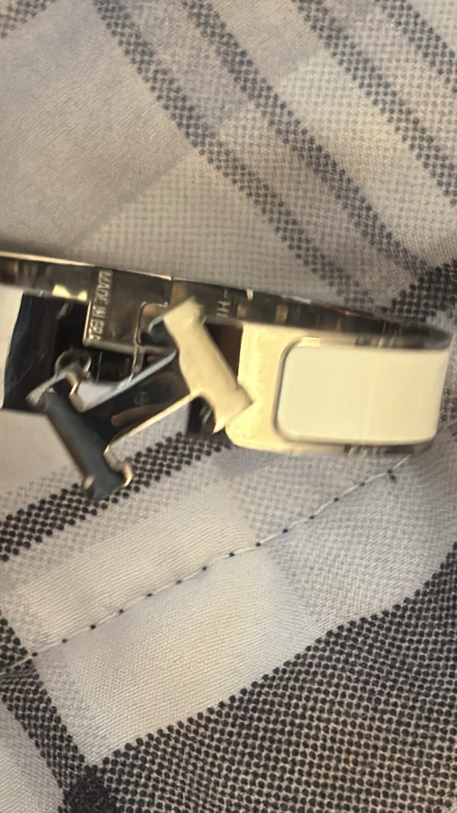 HERMÈS Clic H bangle bracelet pre owned in excellent condition w dust bag