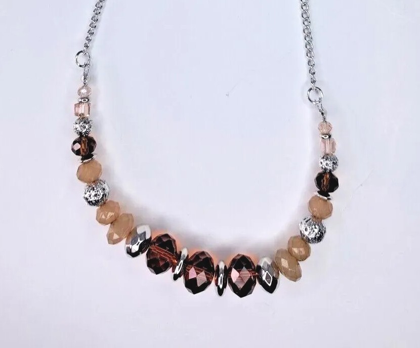 New Paparazzi Jewelry Earrings & Necklace Set “Turn up the Tea Lights” Brown