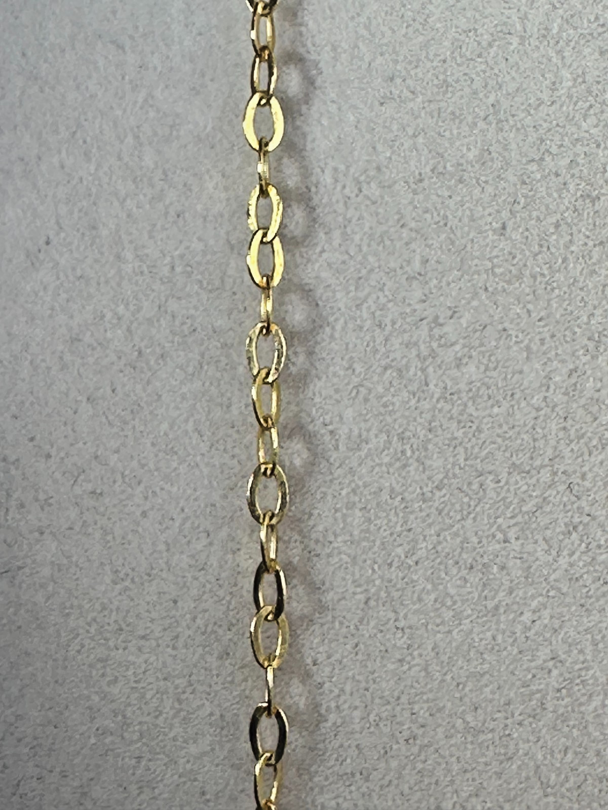 Milor Italy rope necklace yellow bronzo with letter J round Charm. 6.2g L- 36 in