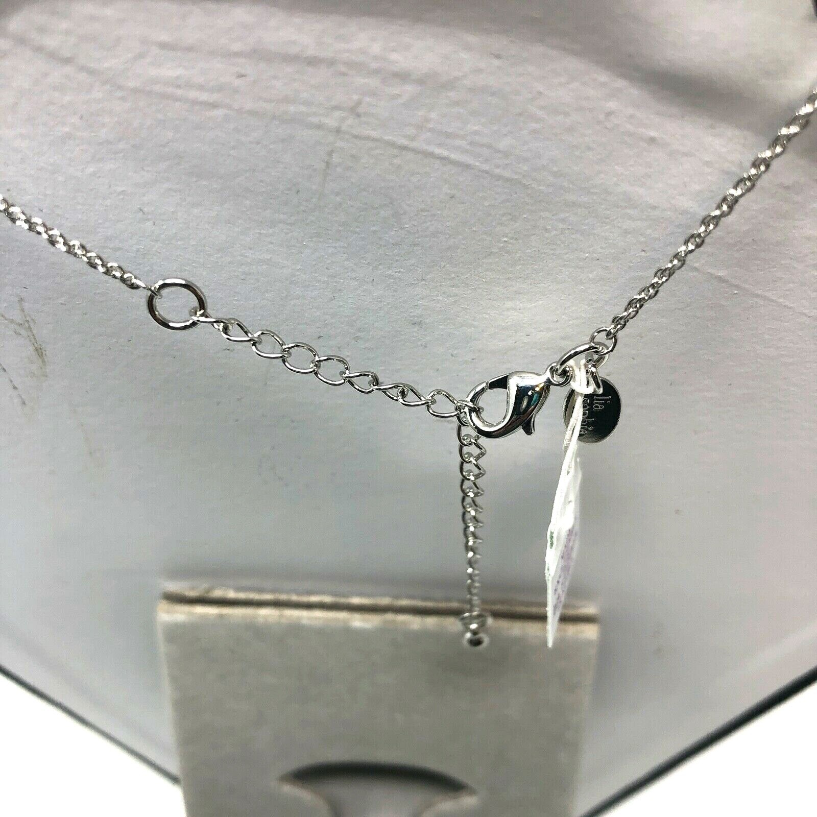 Lia Sophia Necklace YES Positive Attitude Pendant Silver Tone