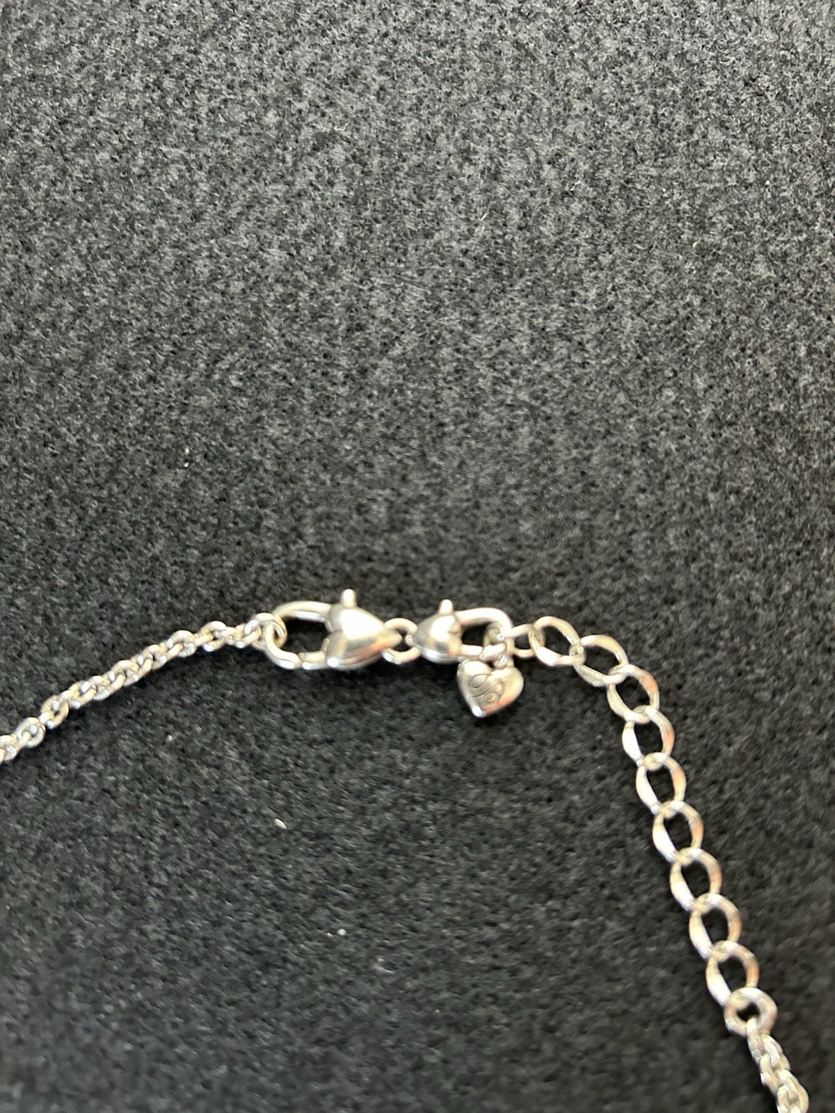 Brighton Silver Tone Ethiopian Cross Charm Pendant Necklace Cable Chain