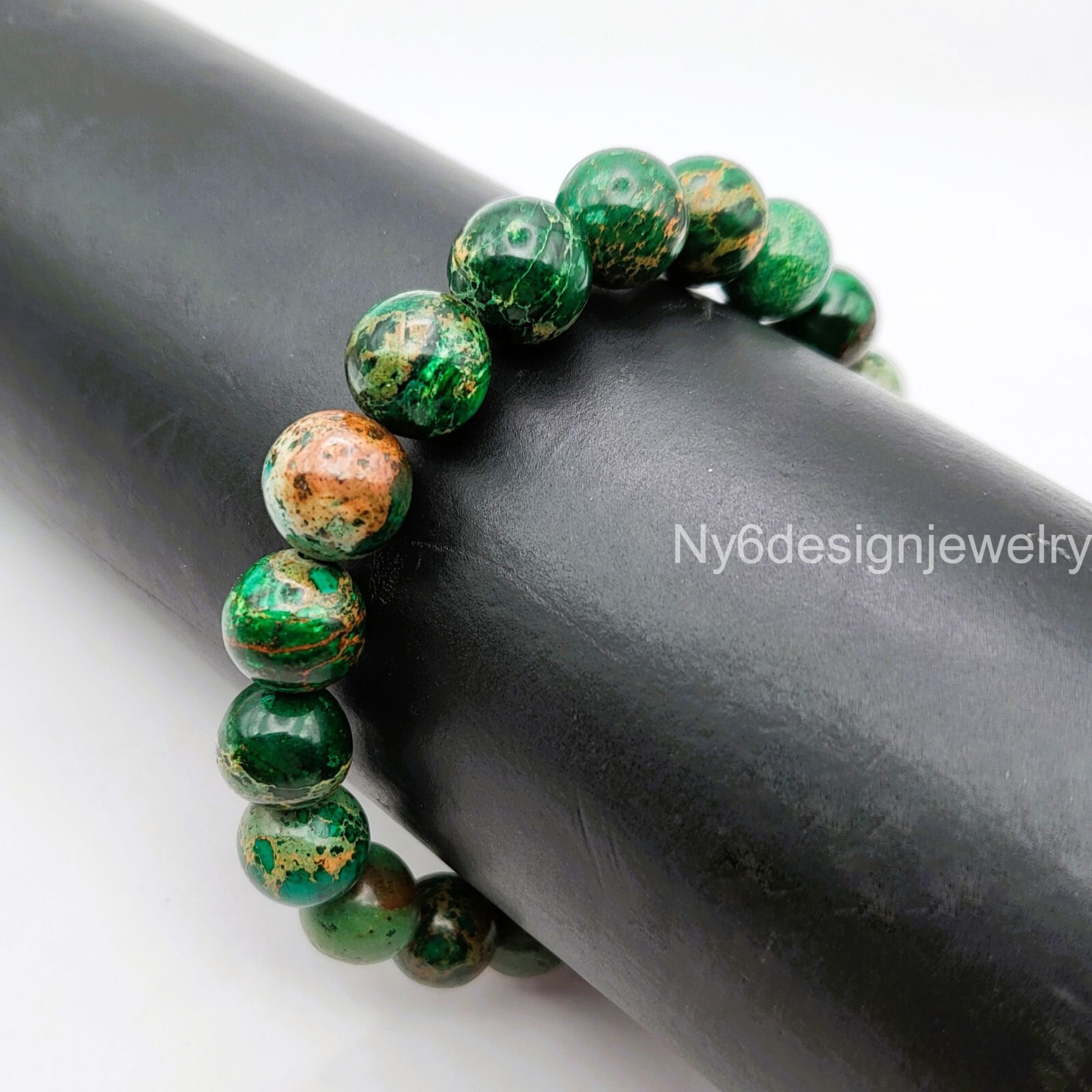 Green Sea Sediment Imperial Jasper Crystal Healing Bead 4mm 6mm 8mm 10mm 12mm