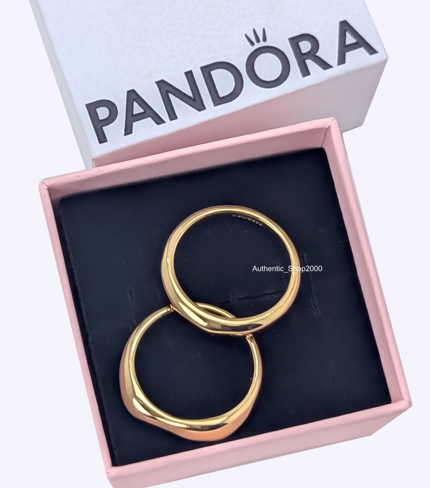 New 100% Authentic PANDORA ESSENCE Organically Shaped Stacking Rings 163264C00