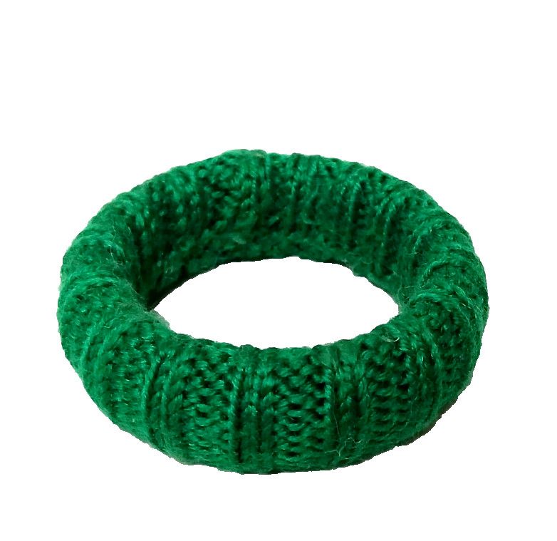 Set of 3 Vintage Woven Wrapped Sweater Bangle Bracelets Teal, Green & Gray