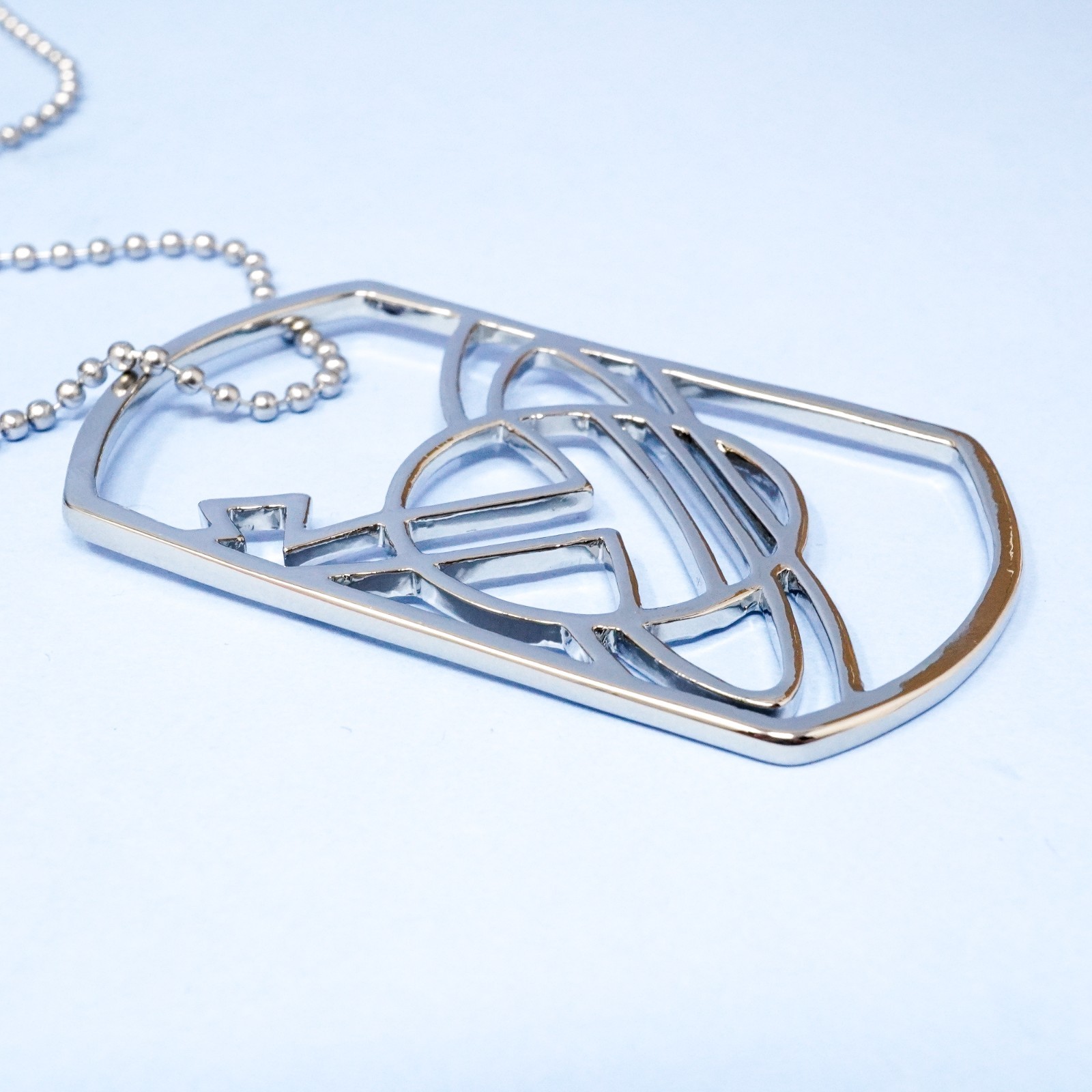 Vivienne Westwood Necklace Silver Large Square Hollow Orb Pendant With Gift Box