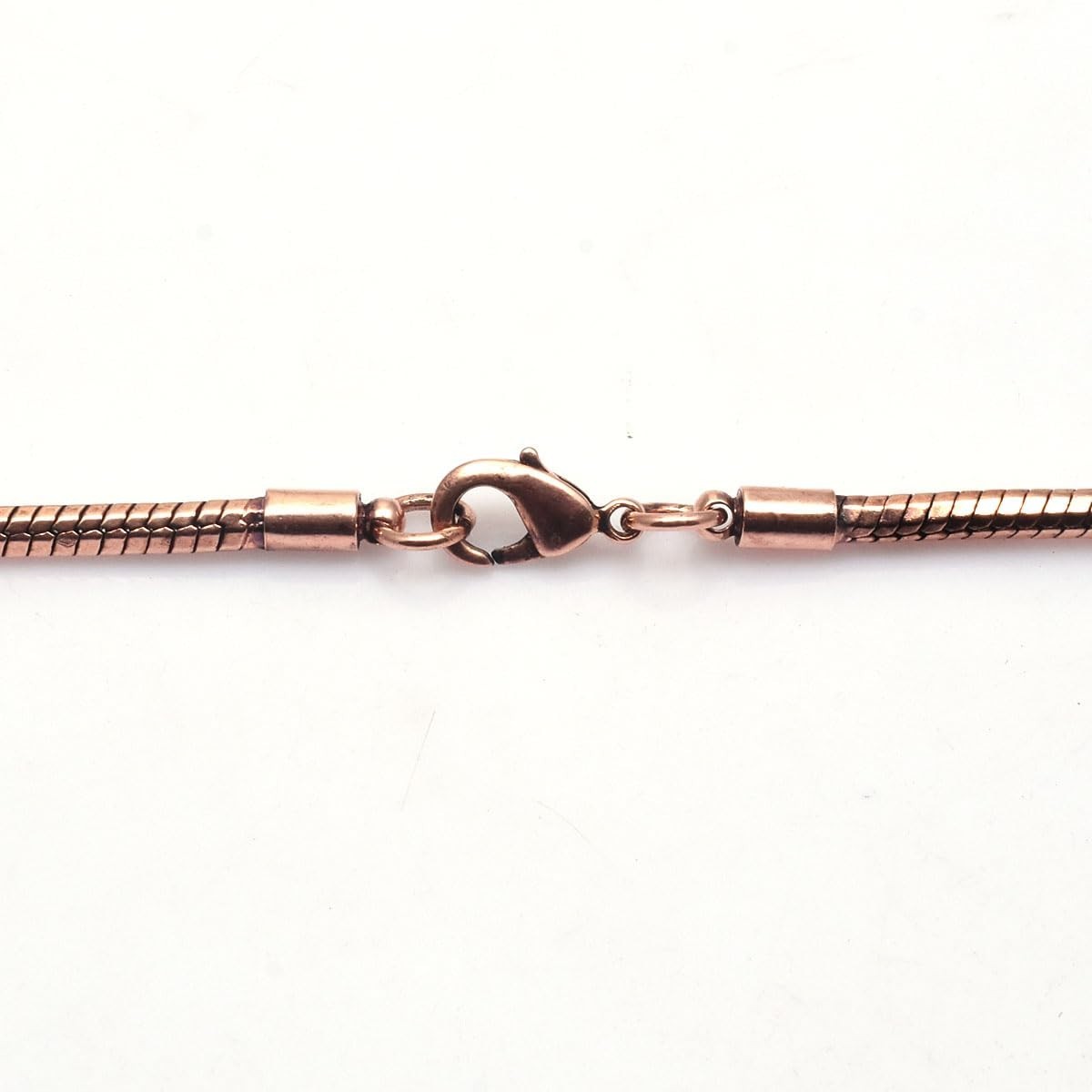 Handmade Pure Copper Snake Chain Necklace – Unisex Solid Jewelry Gift, Durable D