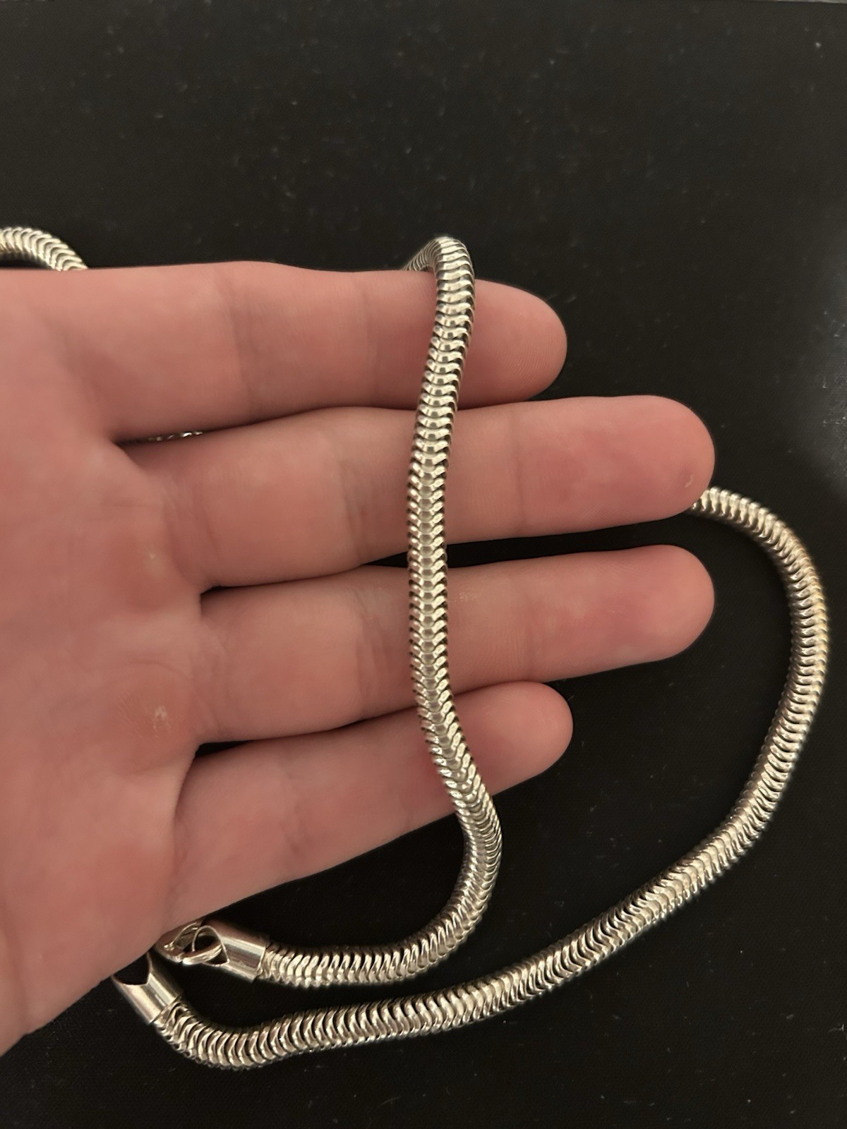 925 Sterling Silver 28” 5 mm snake chain necklace 43g solid heavy Italian ￼￼￼