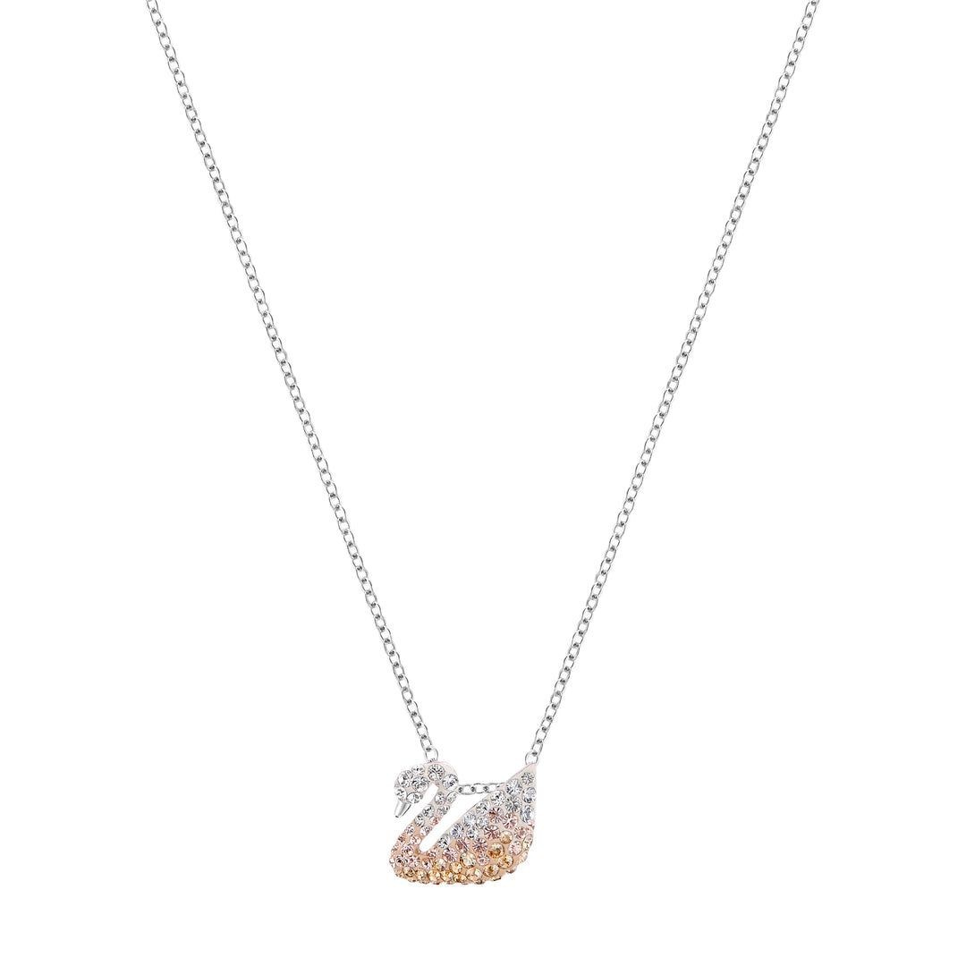 Swarovski Iconic Swan Pendant, Small Multi-colored, Rhodium Plating, 5215038