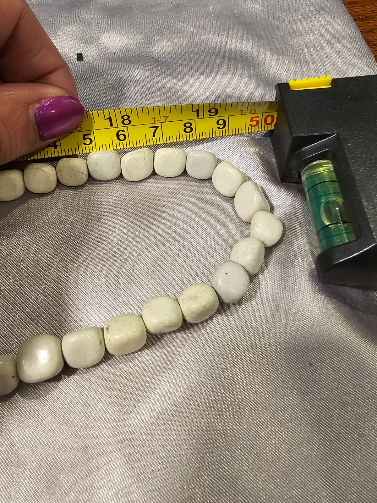 Premier Designs White Stone Bronze Chain Necklace Mixed Media Boho Statement