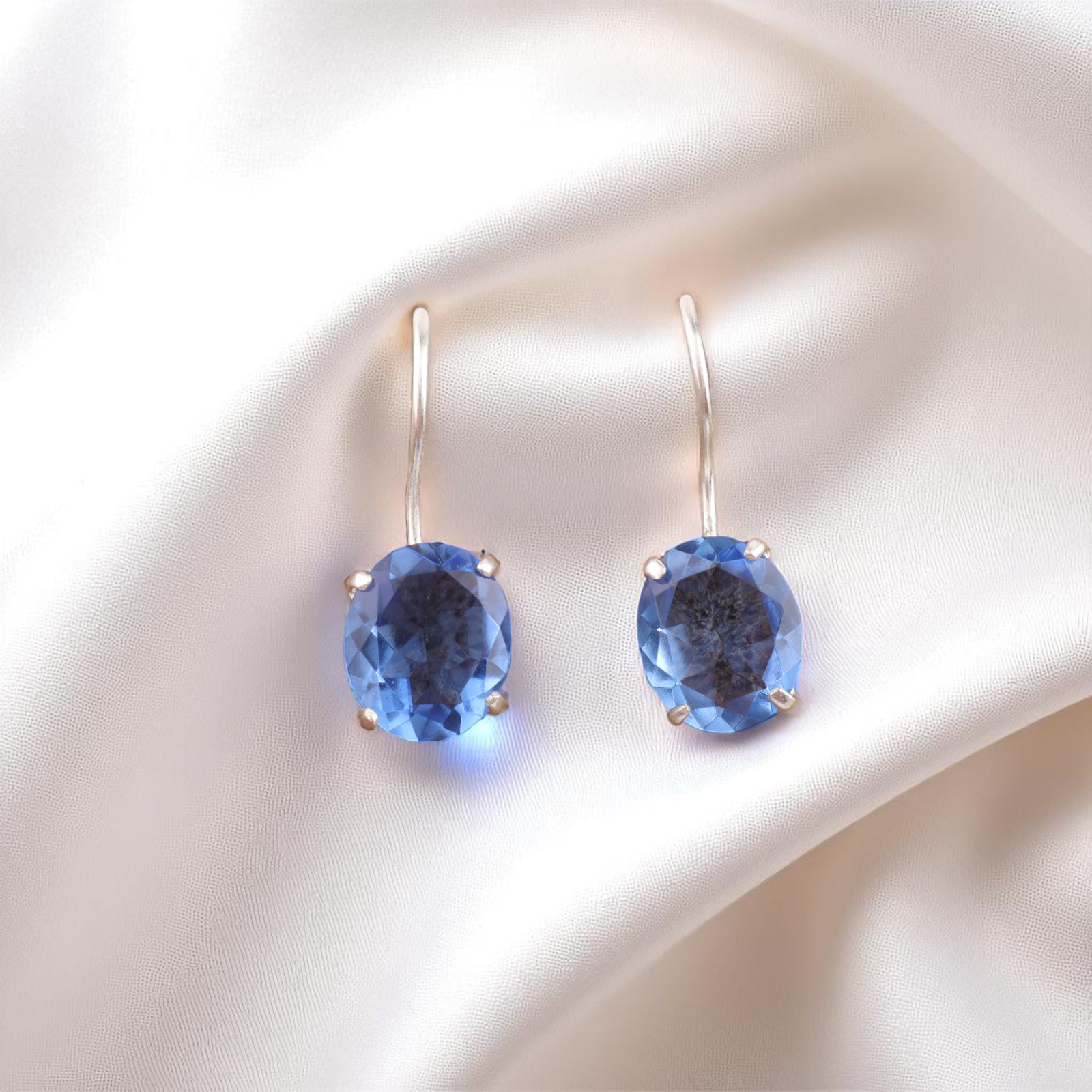 Tanzanite Gemstone Jewelry 925 Sterling Silver Drop/Dangle Earrings For Women