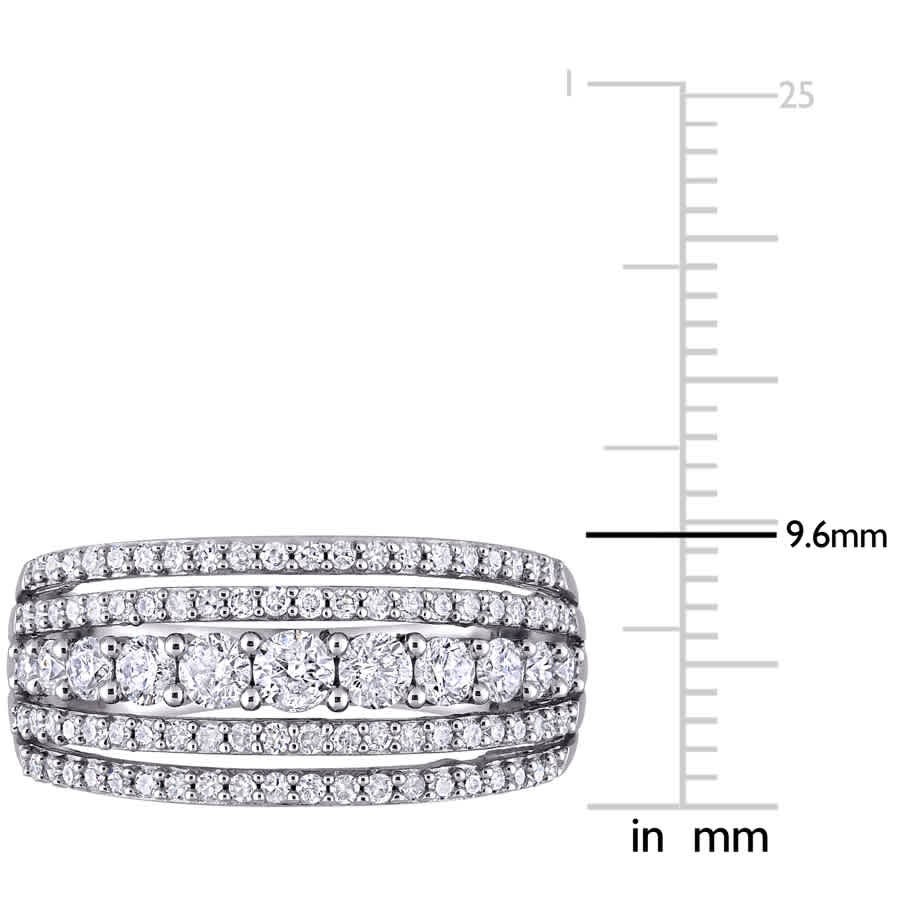 Amour 10k White Gold 1 CT TDW Diamond Ring