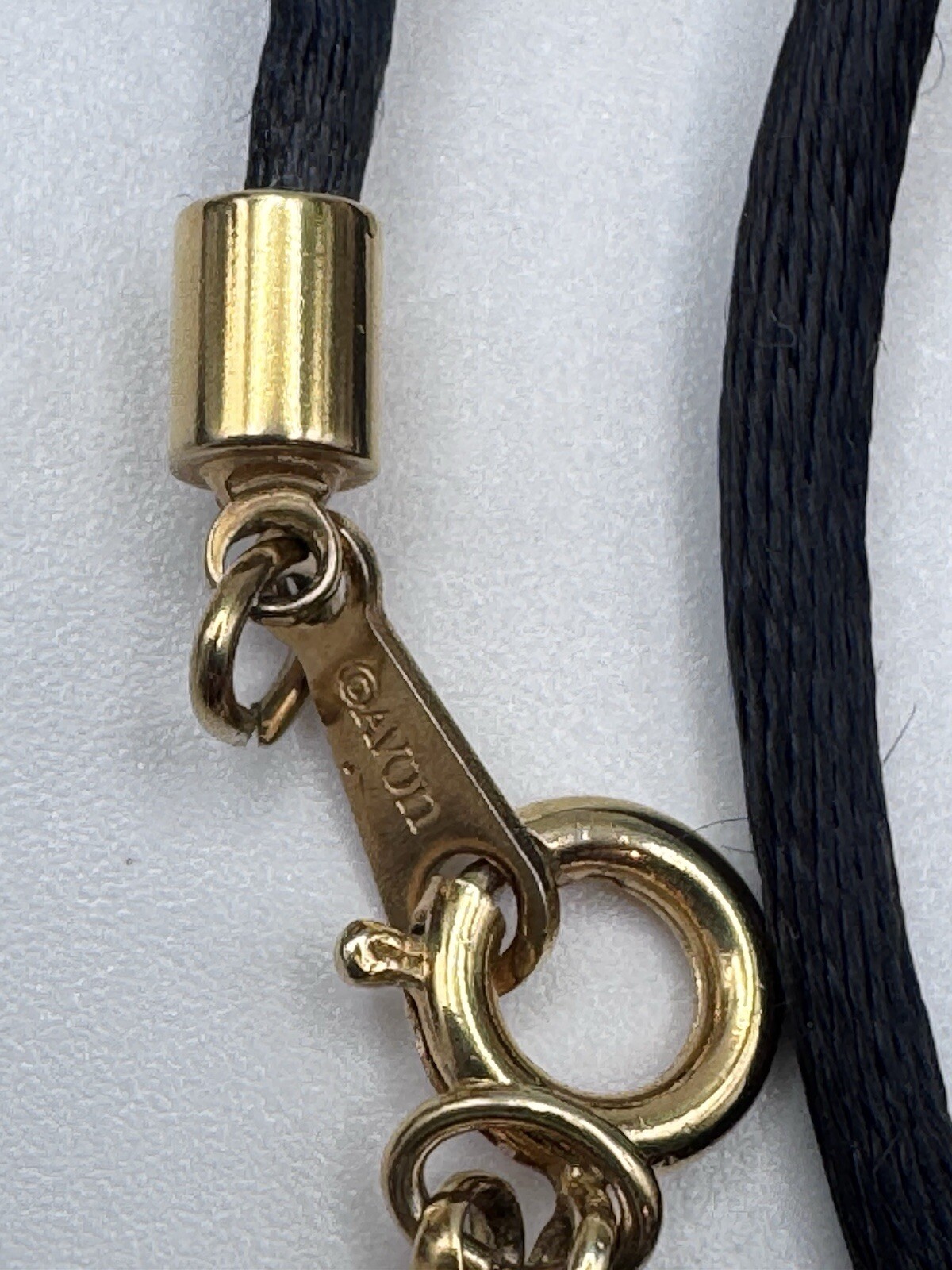 Avon Heart And Key Gold Tone Whit Rhinestone 36” Long Necklace- Avon Necklace