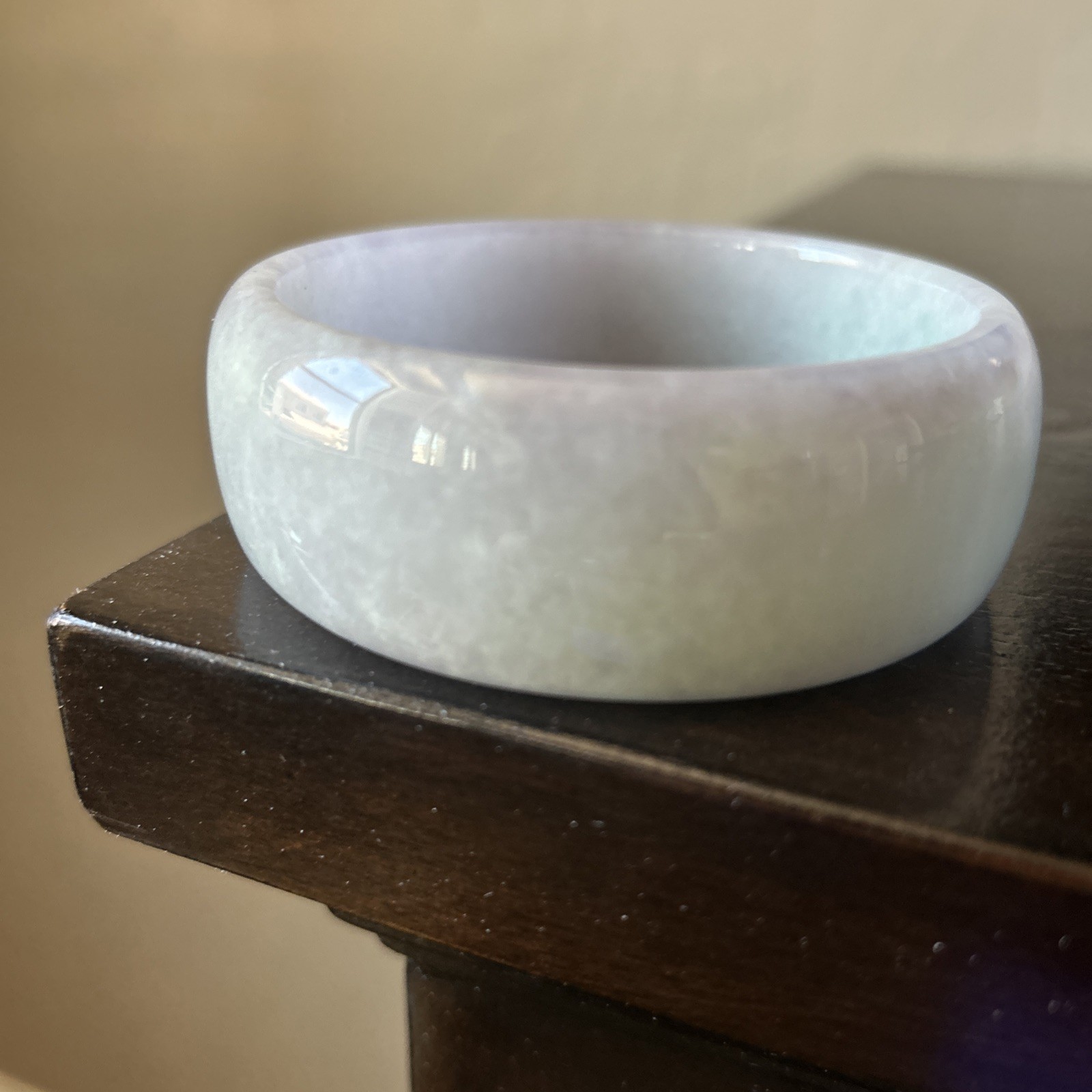 67MM Natural Icy Lavender Jadeite Jade Bracelet Burma Jadeite Jade Bangle