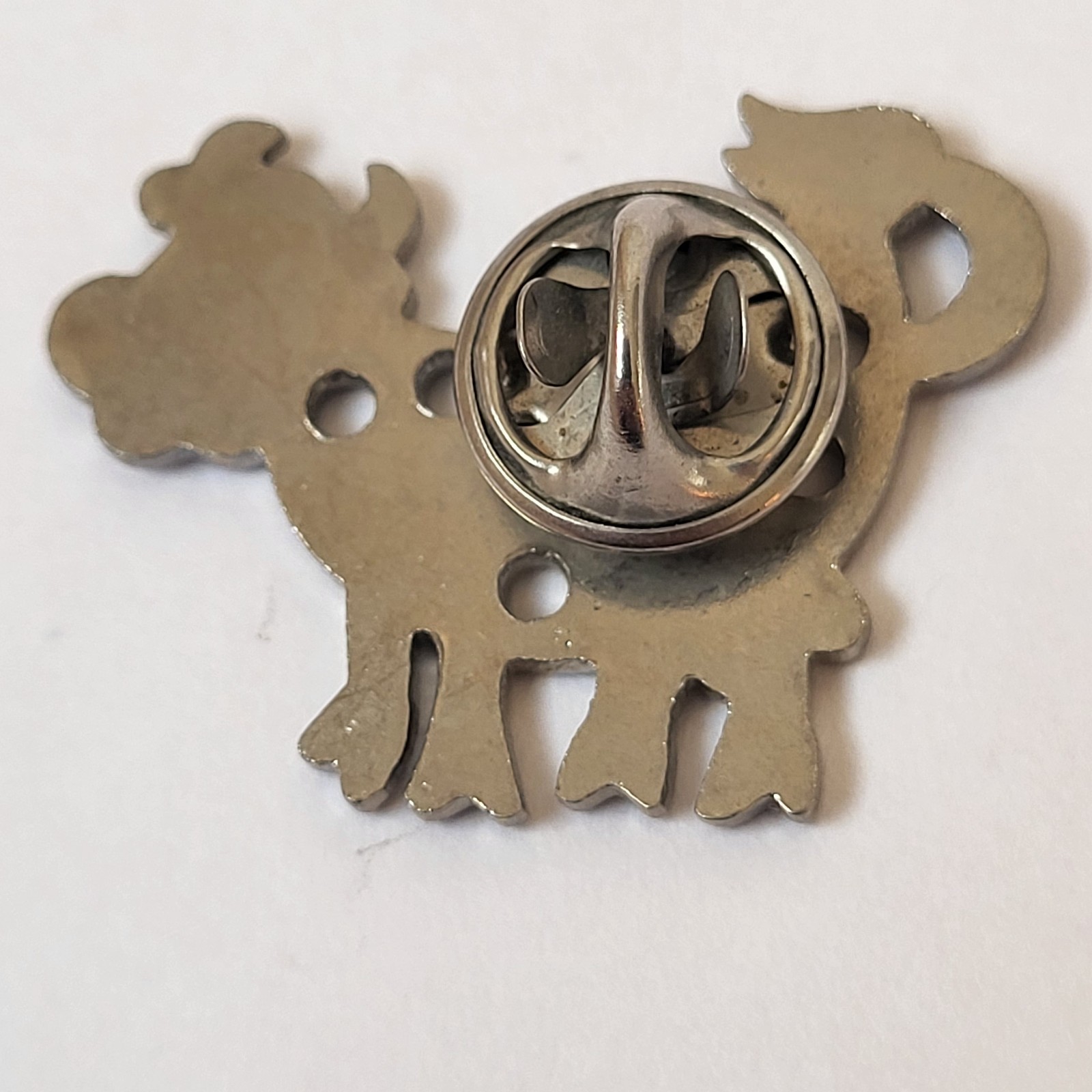 Mixed Animal Brooch Pin Lot (6) Metal Duck Cow Koala Penguin Panda Elephant Duck