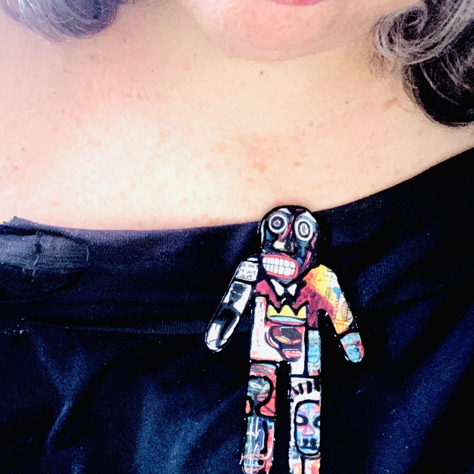Basquiat Art Lover People Pin