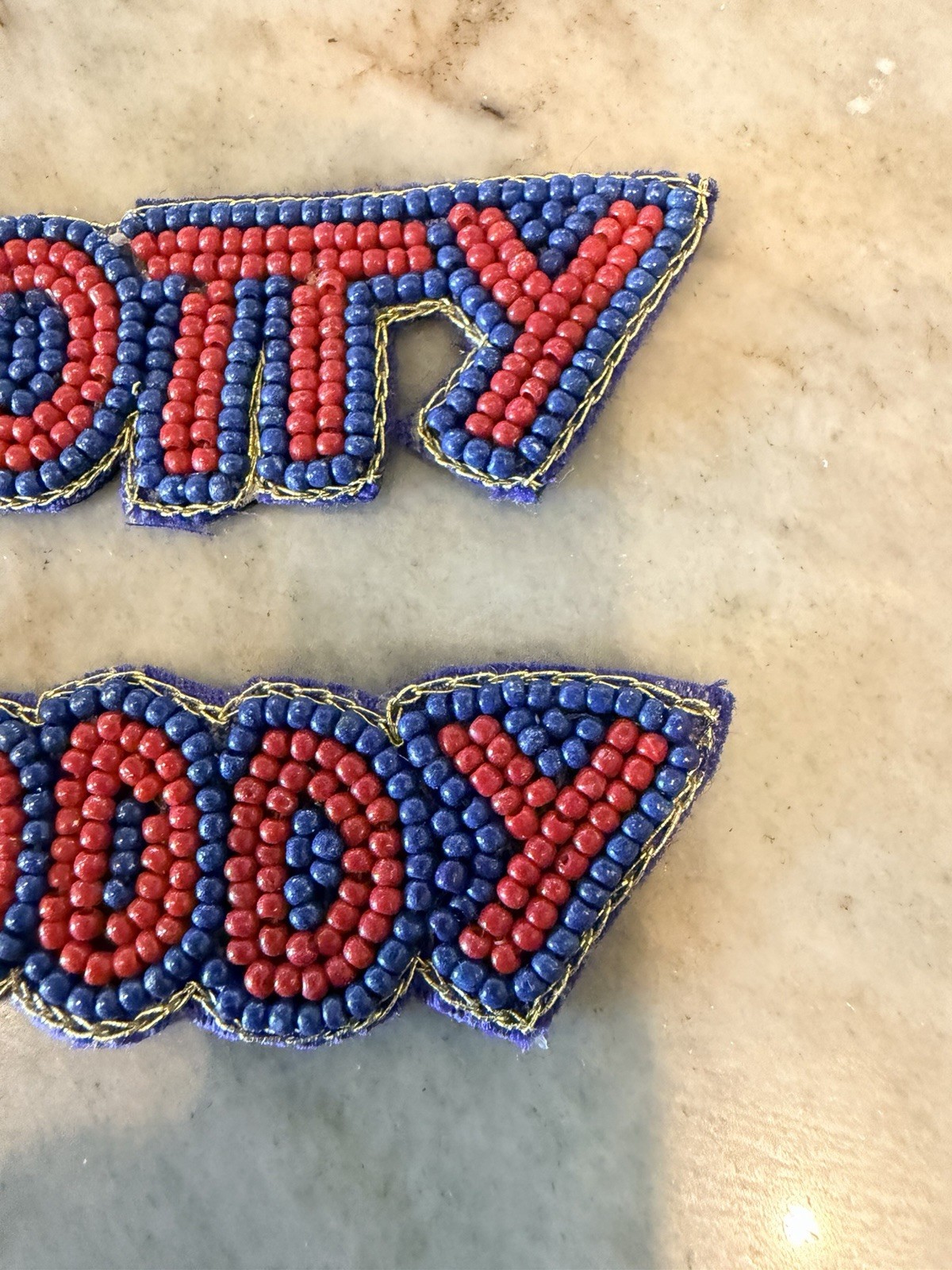 Hotty Toddy Beaded Earrings / 3inches For Ole Miss