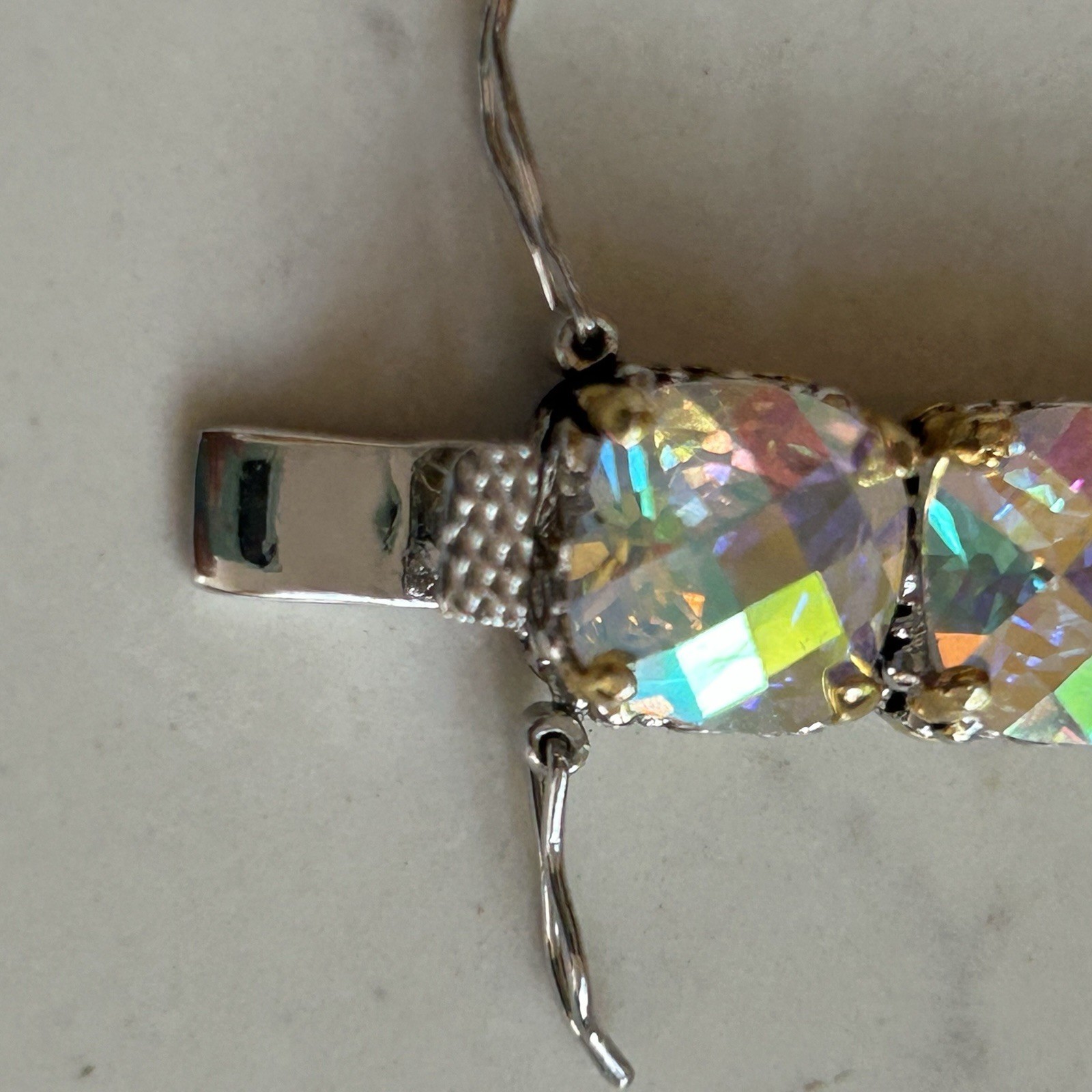 BEAUTY FOR ASHES 7″ CZ CRYSTAL BRACELET STUNNING NWOT