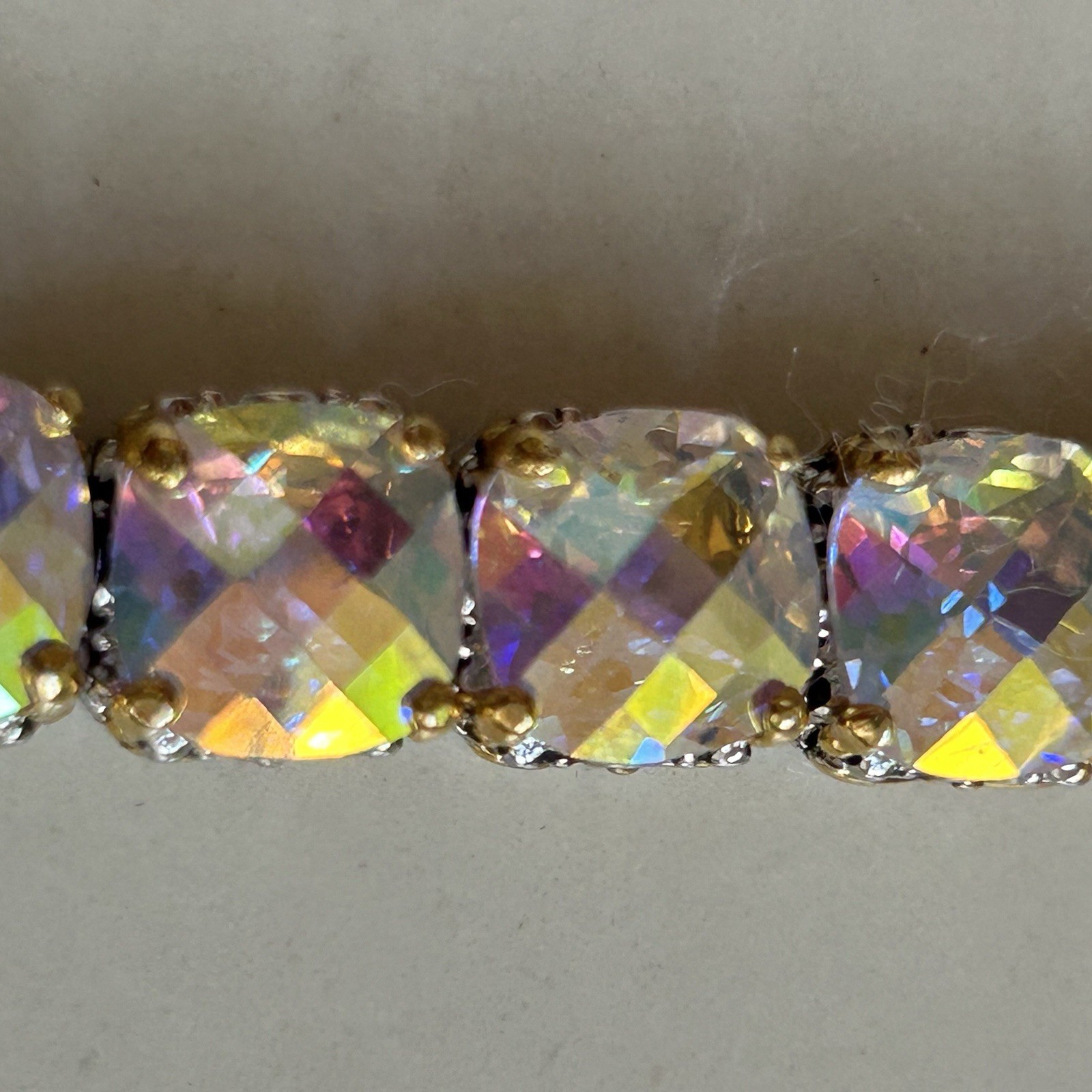 BEAUTY FOR ASHES 7″ CZ CRYSTAL BRACELET STUNNING NWOT