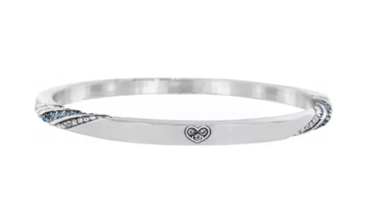 New Brighton BLUE ETERNITY KNOT Bangle Bracelet JF082B NWT
