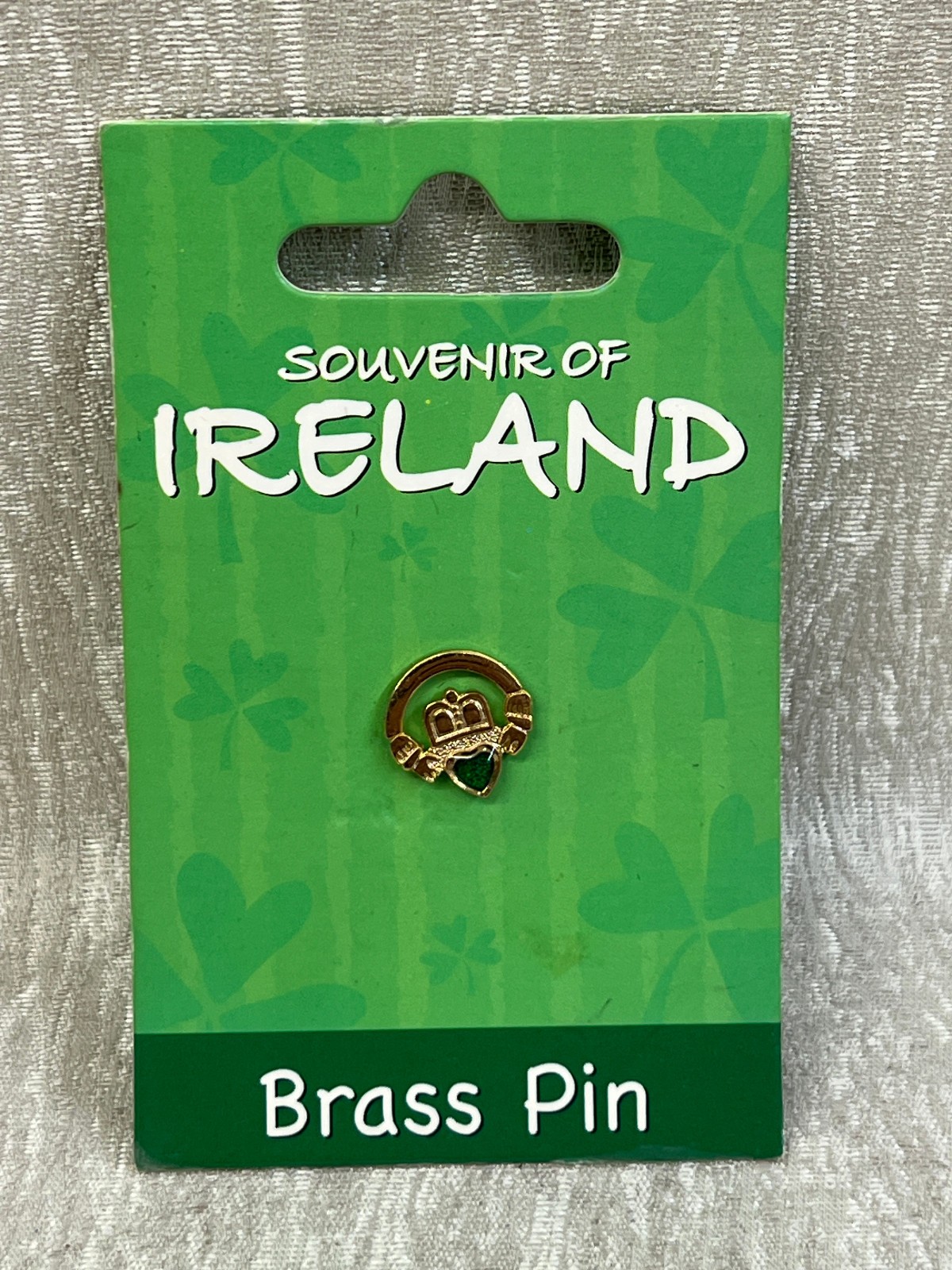 Claddagh Irish Lapel Pin NEW Carded – 5/8 Inch