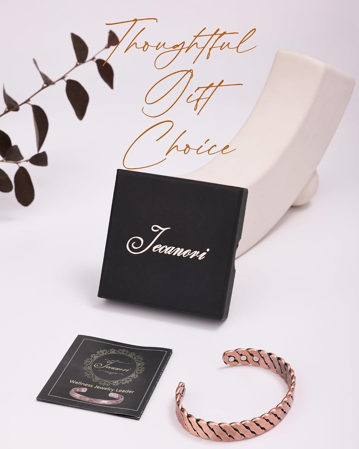 Stylish Copper Magnetic Therapy Bracelet with Fine 999 Stamp – Adjustable Size