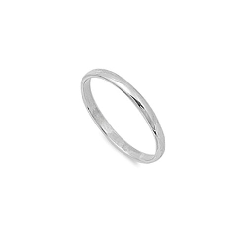 Sterling Silver Wedding Band Love Ring 2mm NEW Size 2-11