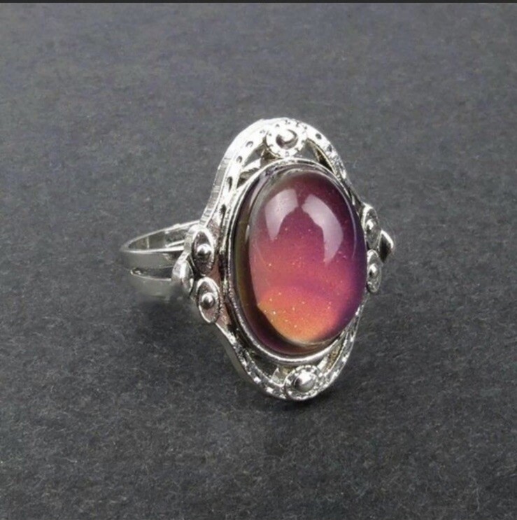 Adjustable Emotion Feeling Color Change Mood Ring Vintage Fashion Jewelry