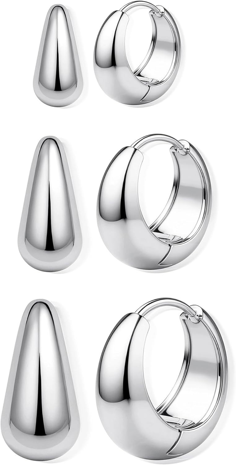 Lightweight & Stylish 14K Gold Plated Small Hoops – Perfect for Everyday Wear