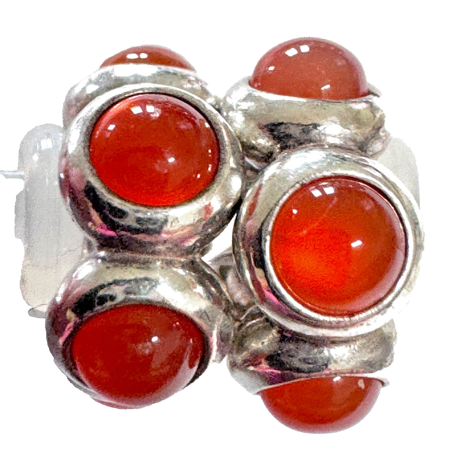 ONE Authentic PANDORA Sterling Silver Carnelian Spacer CARNELIAN KISS #790538K