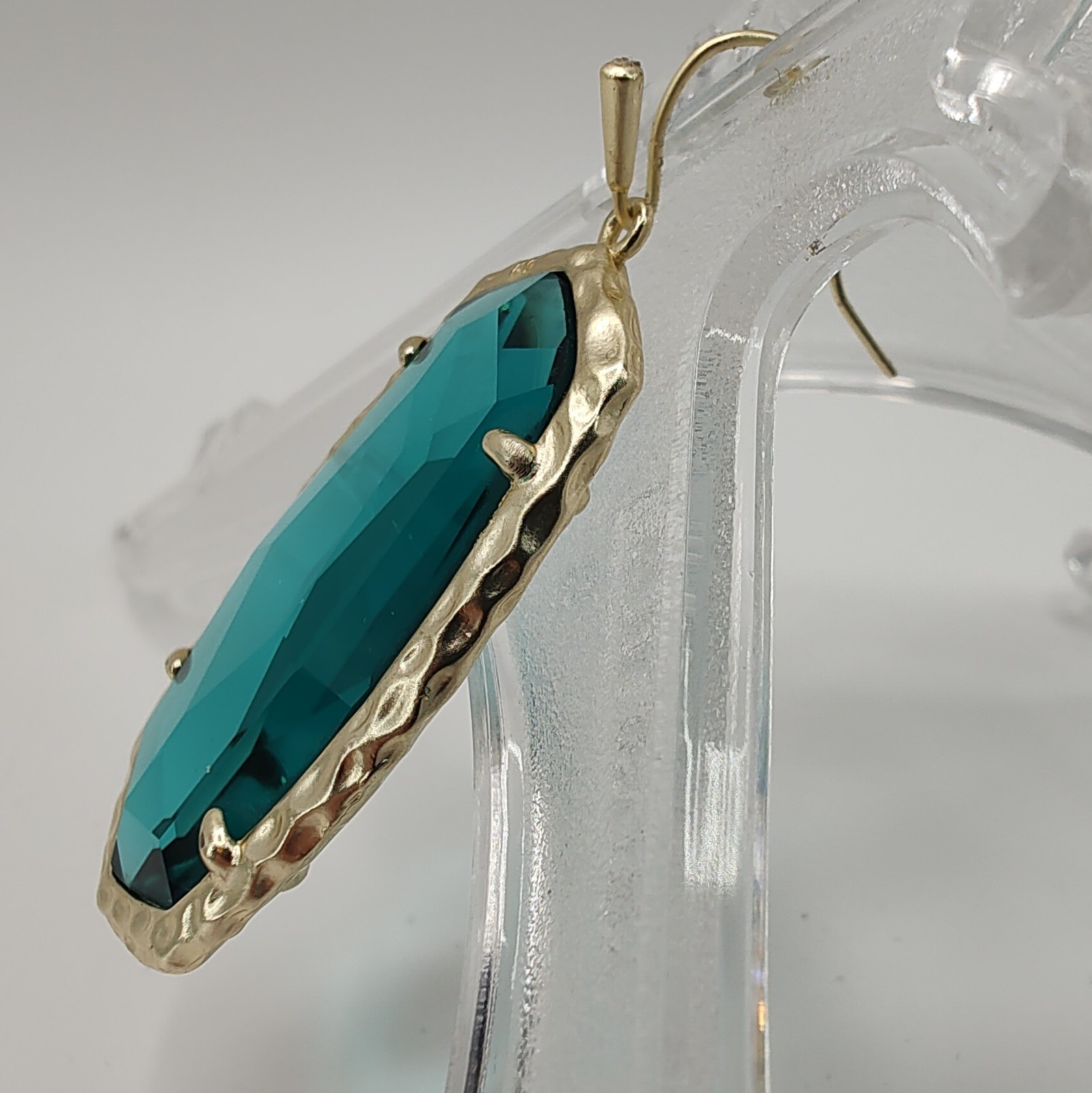 Kendra Scott Dangle Drop Earrings In Blue Illusion/Gold w/ Original Branded Bag