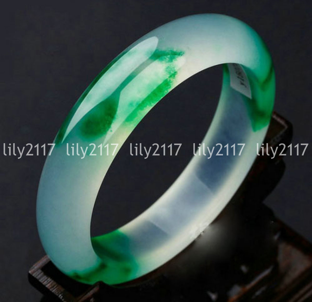 Beautiful Natural Green Jade Jadeite Gemstone Bangle Bracelet 56-64mm Jewelry