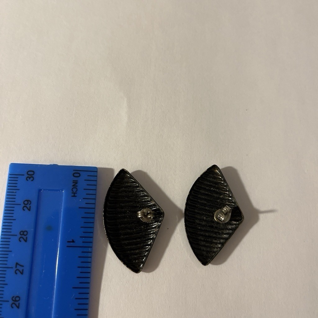 black and white earrings