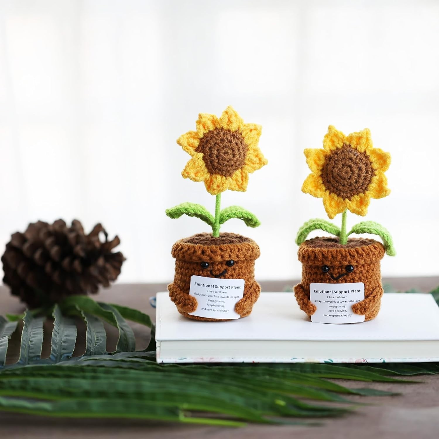 Emotional Support Crochet Sunflower – A Unique Gift for Women’s Inspiration