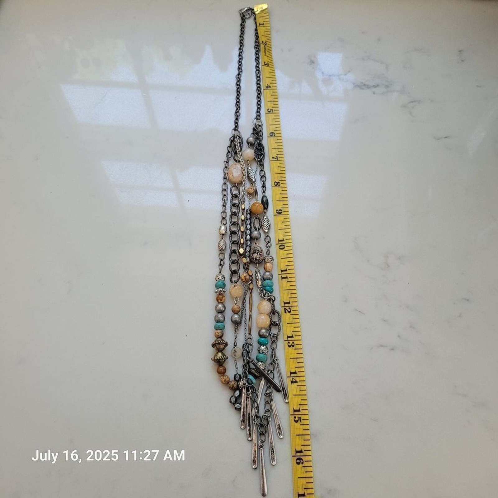 Ariana Ost x Free People Multicolor Layered Necklace NWOT