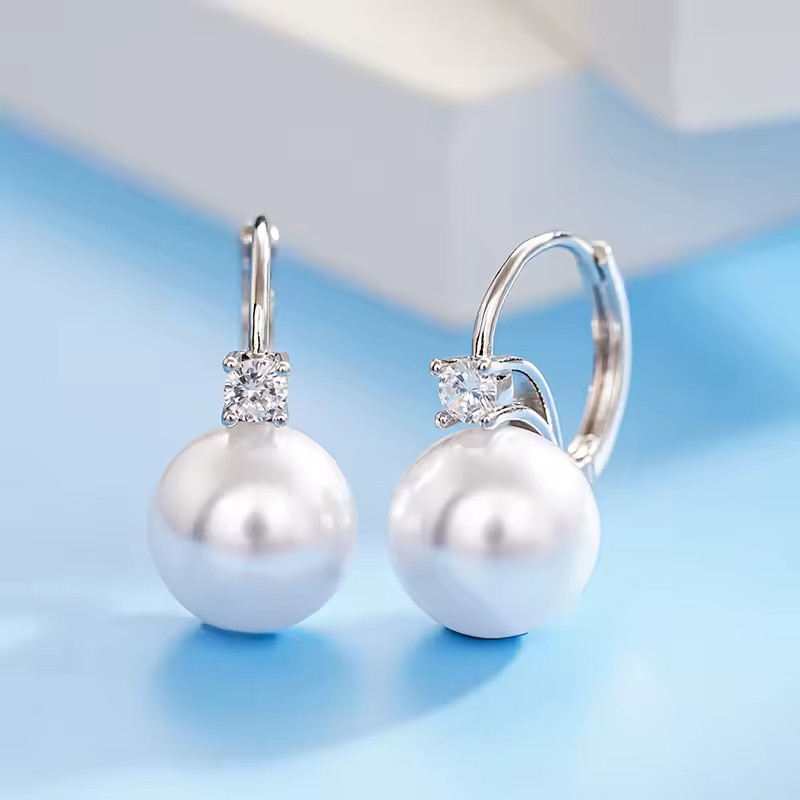 Imitation Pearl Dangle Earrings Engagement Temperament Female Jewelry