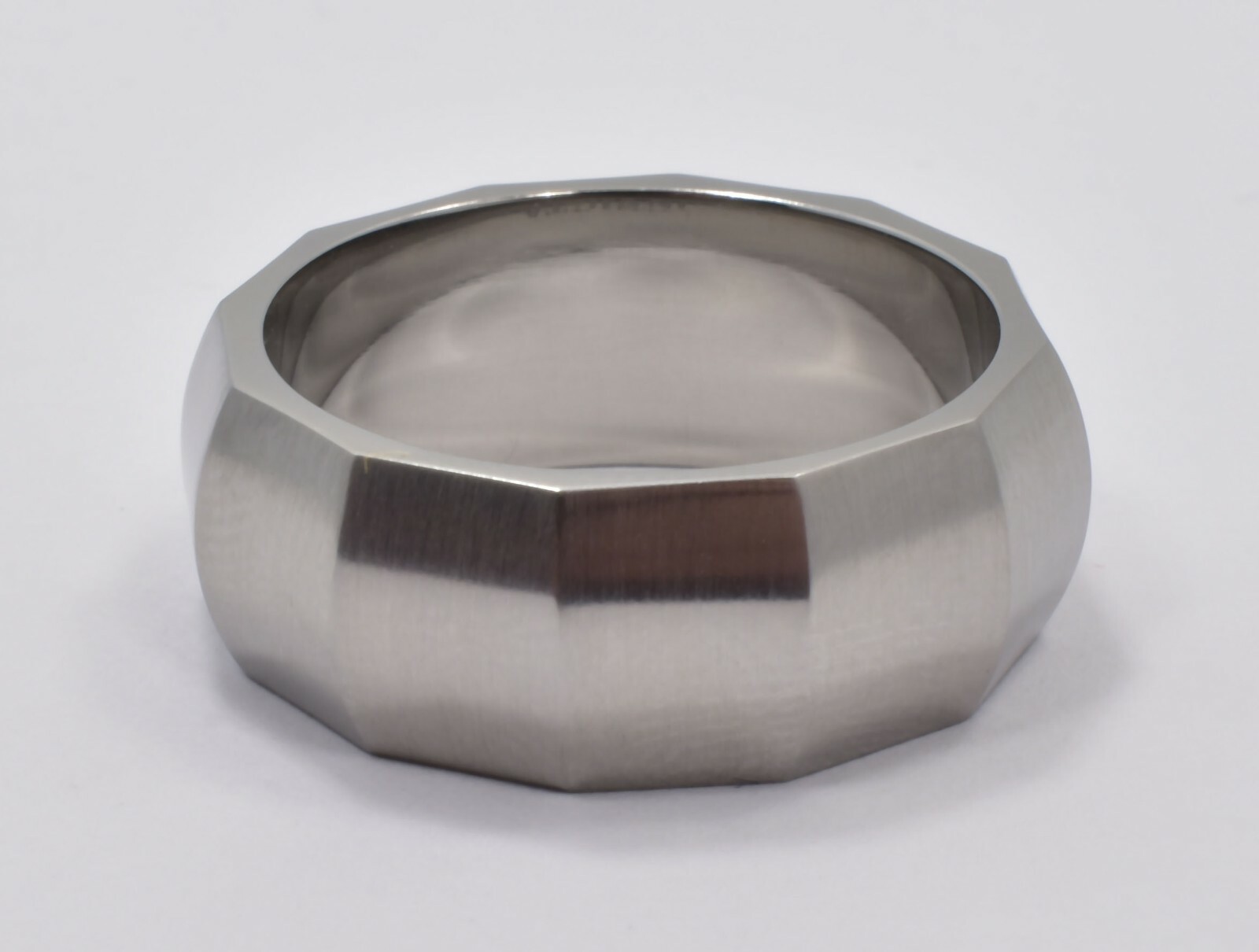 Invicta 2506XL Brushed Stainless Steel Men’s Ring Size 11 Extra Large Engraved