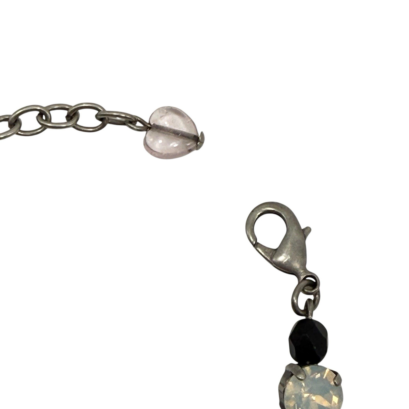 Sabika Tennis Bracelet White Opal Clear Black Multi Crystals 8” Inch Winter 2013